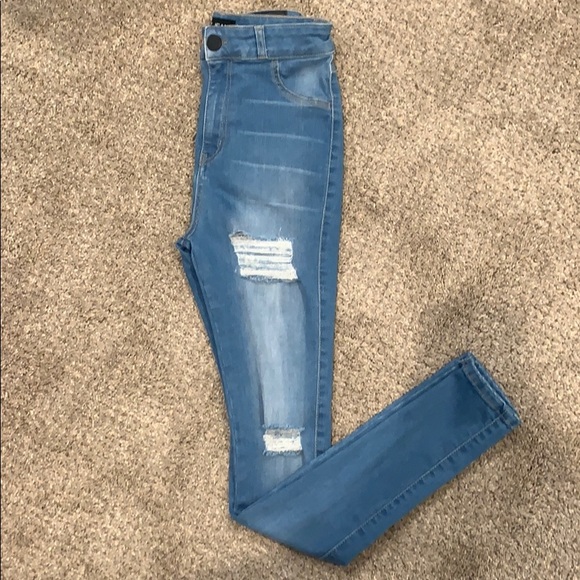 FitJeans Pants - FIT JEANS Distressed skinny jeans
